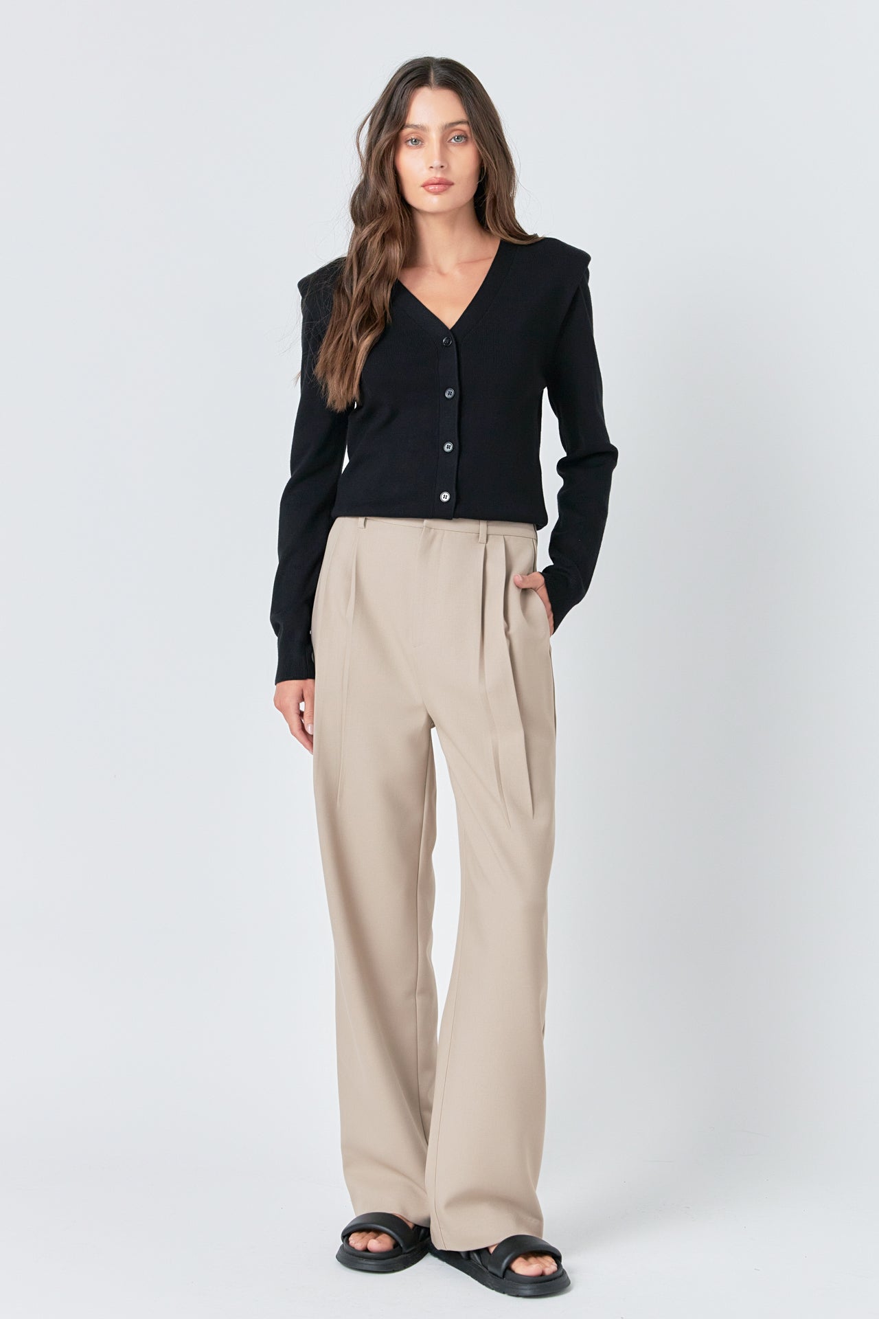 GREY LAB - V-neck Cardigan - SWEATERS & KNITS available at Objectrare