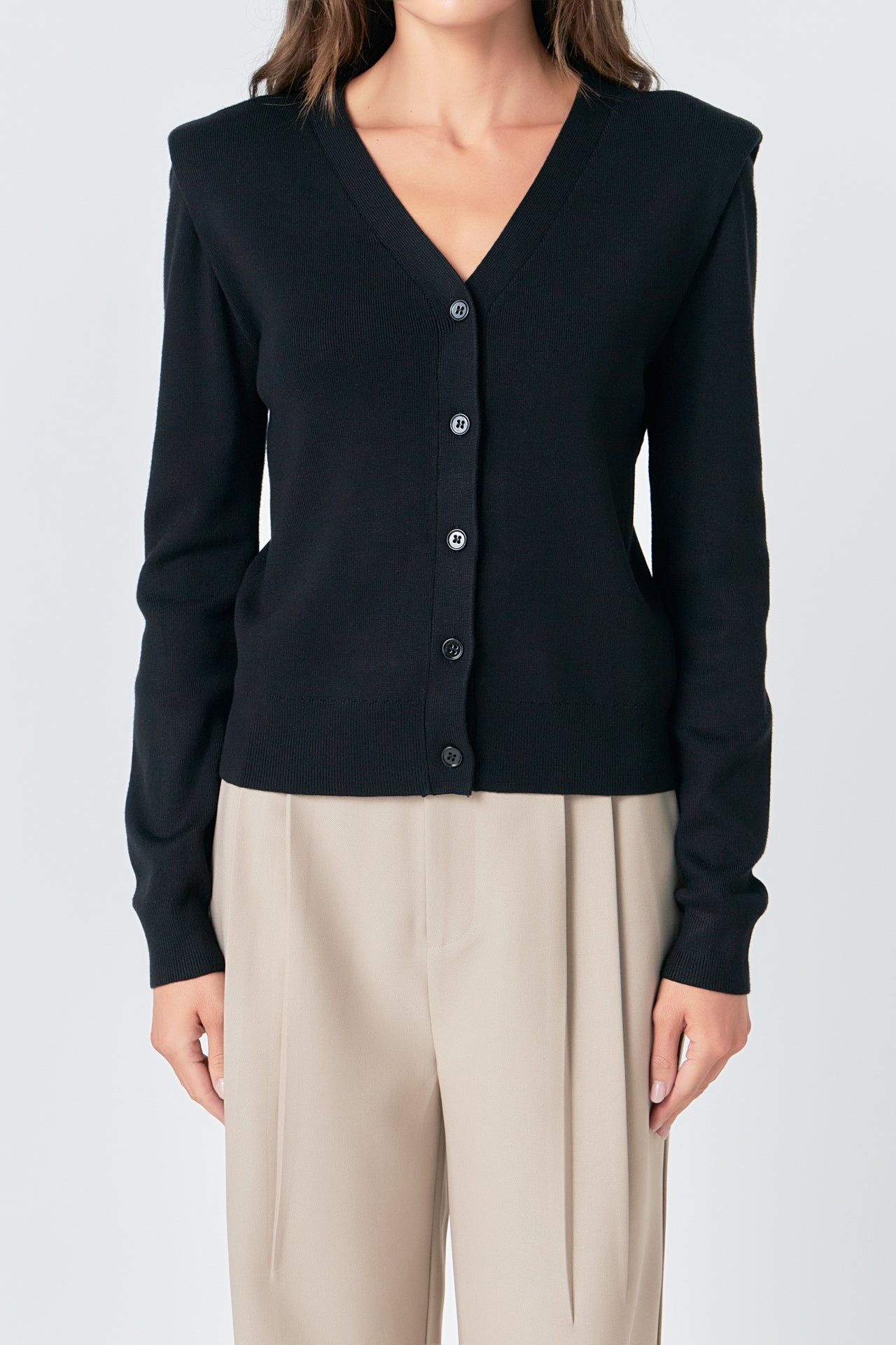 GREY LAB - V-neck Cardigan - SWEATERS & KNITS available at Objectrare