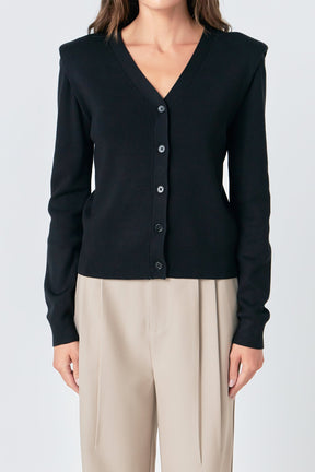 GREY LAB - V-neck Cardigan - SWEATERS & KNITS available at Objectrare