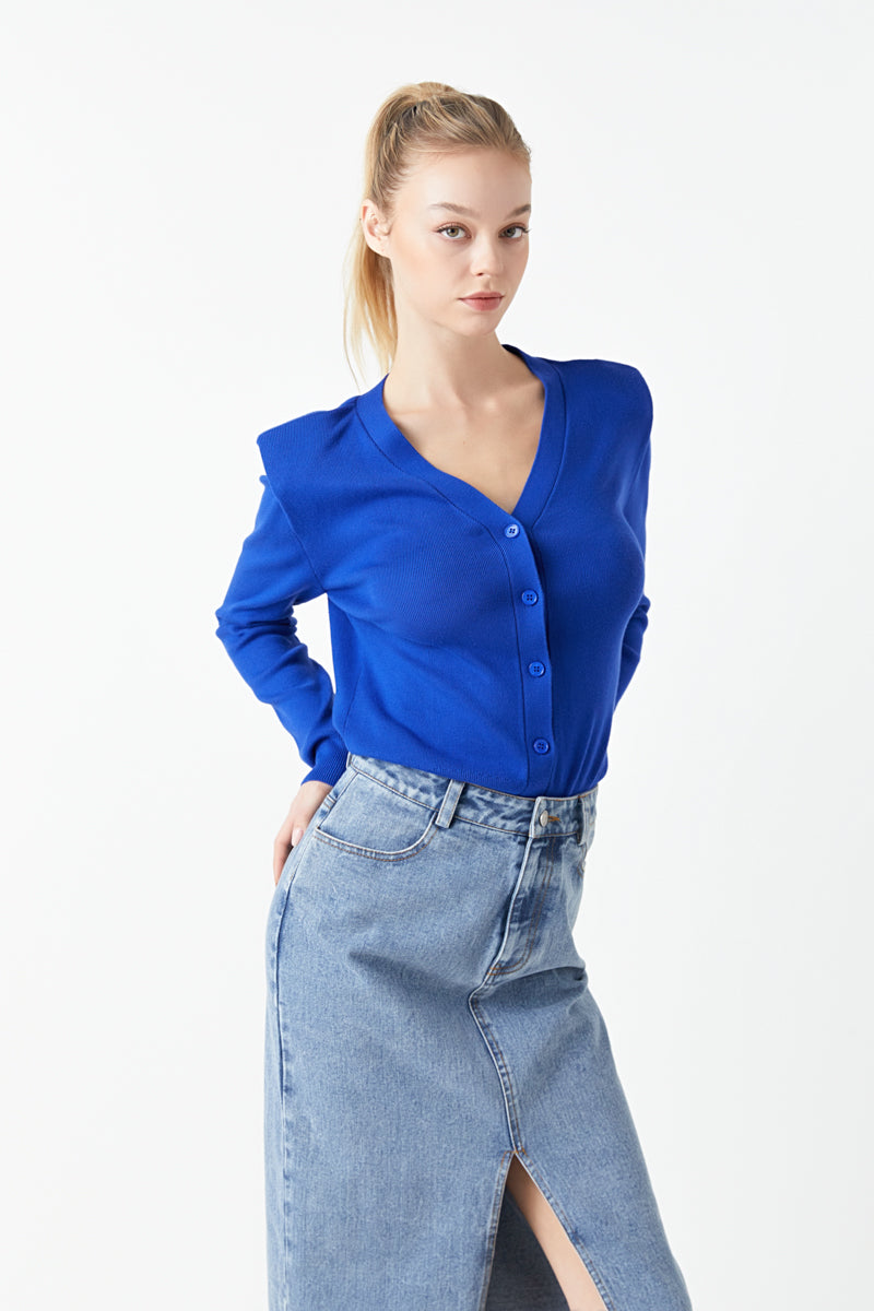 V-Neck Cardigan