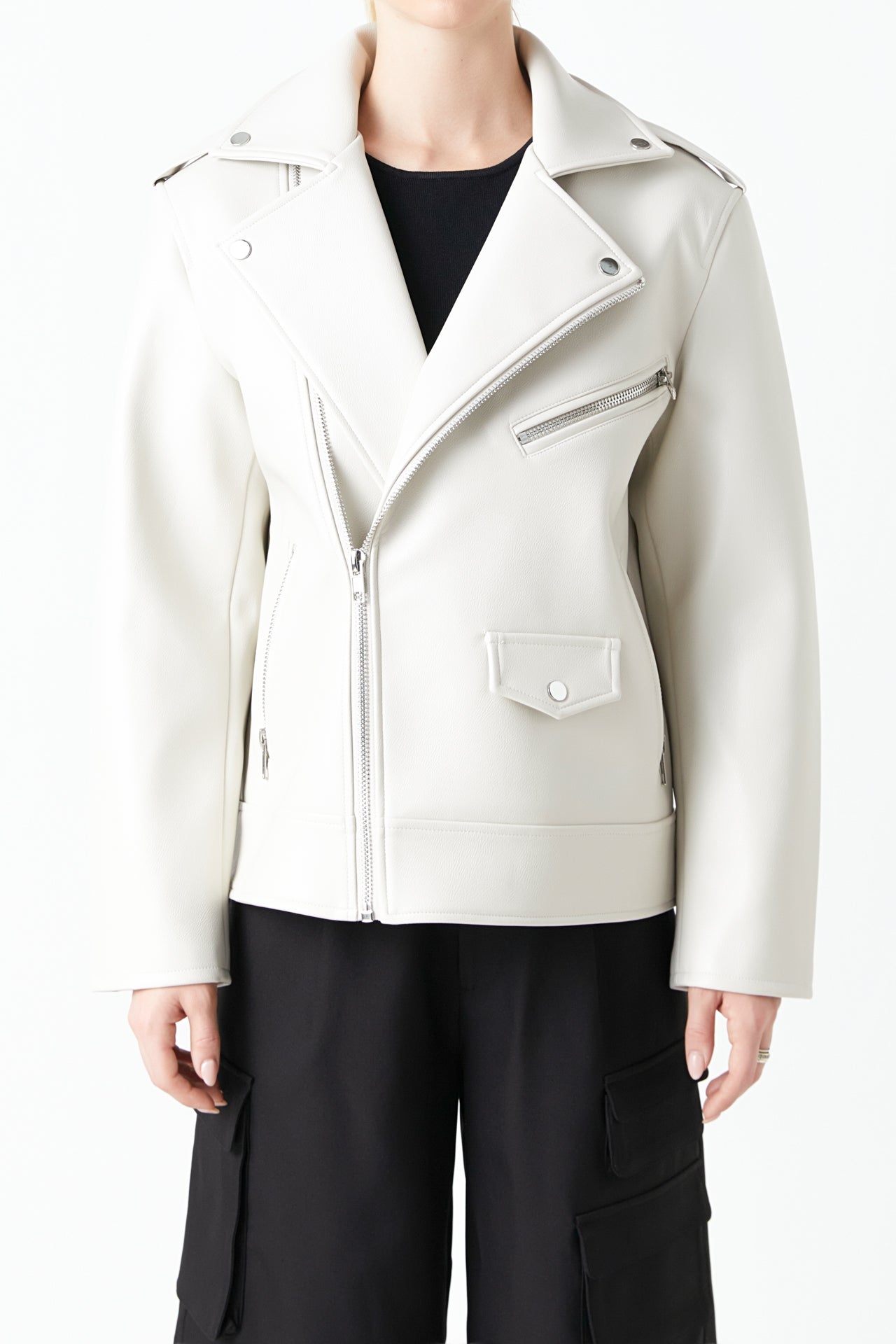 GREY LAB - Pu Bicker Jacket - JACKETS available at Objectrare