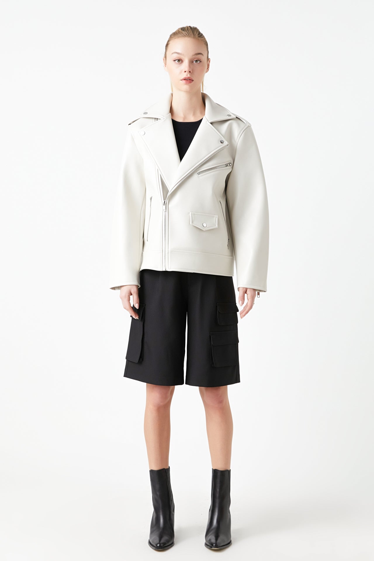 GREY LAB - Pu Bicker Jacket - JACKETS available at Objectrare
