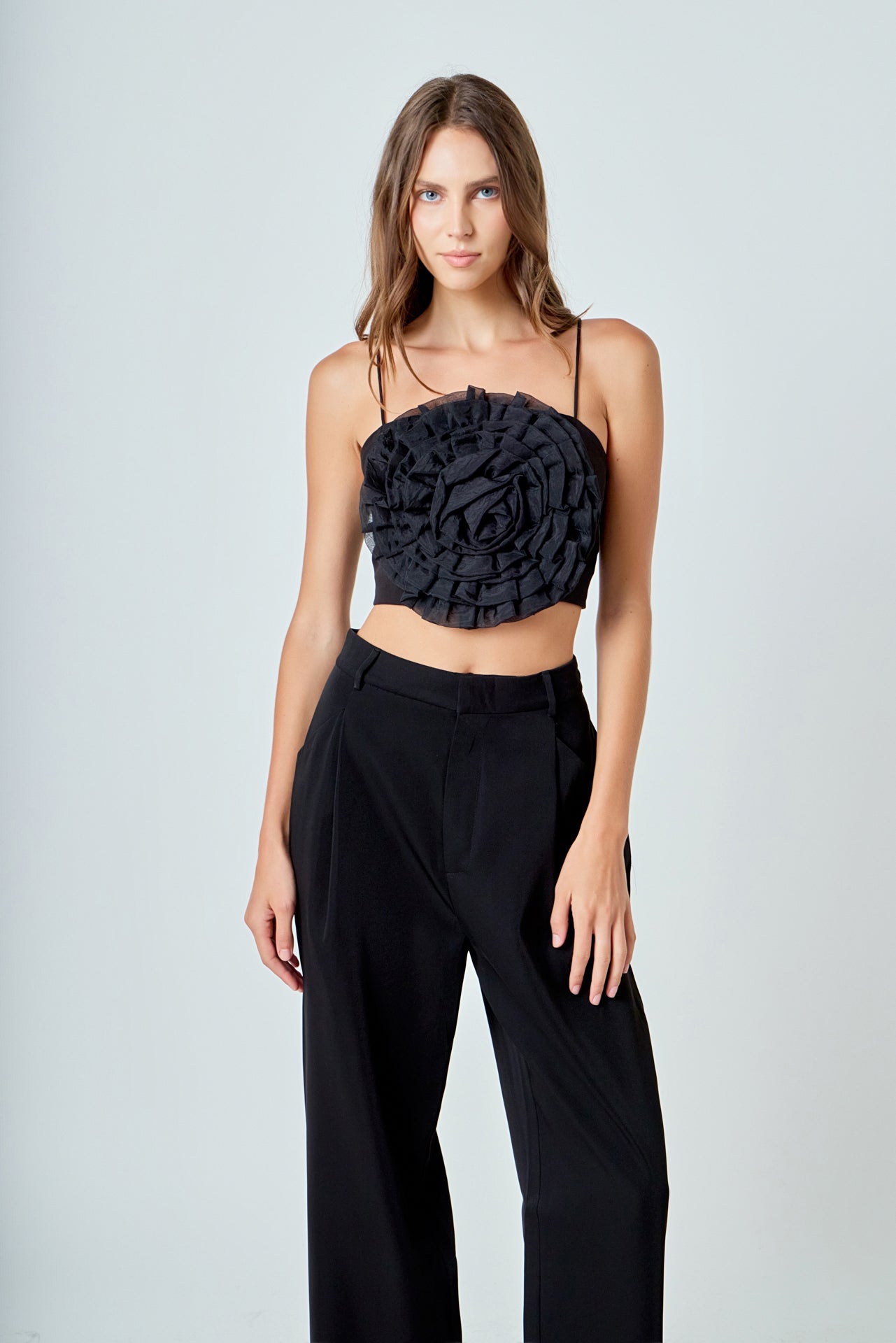ENDLESS ROSE - Organza Flower Top - TOPS available at Objectrare
