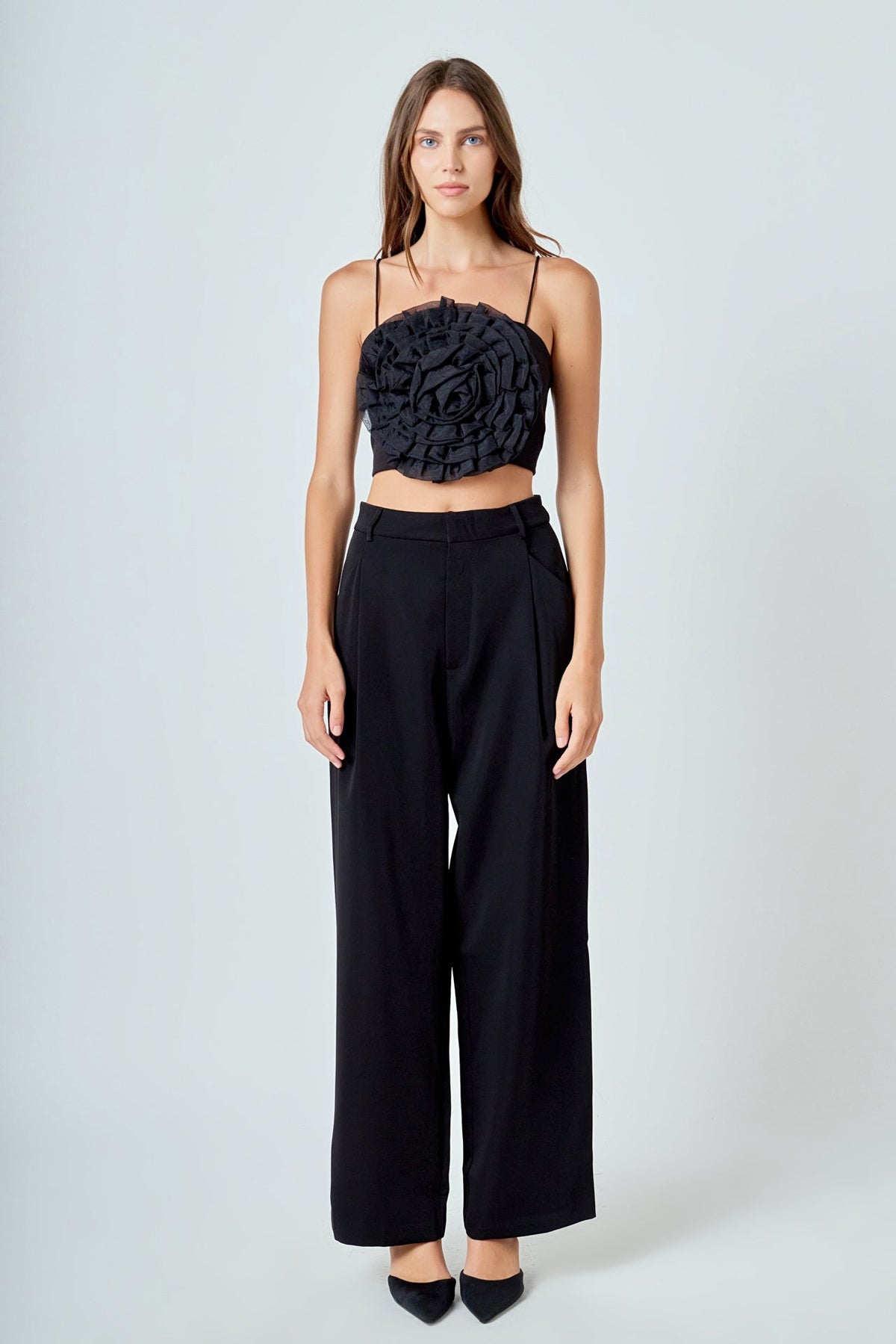 ENDLESS ROSE - Organza Flower Top - TOPS available at Objectrare