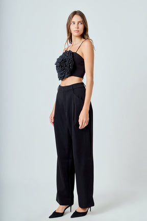 ENDLESS ROSE - Organza Flower Top - TOPS available at Objectrare