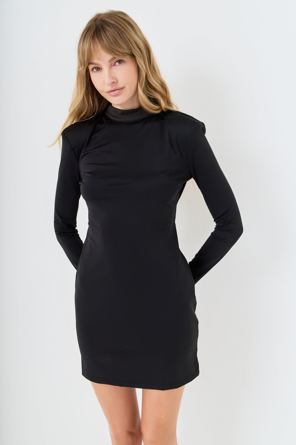 Jersey Open Back Mini Dress