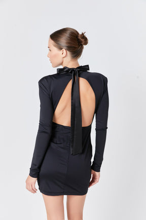 ENDLESS ROSE - Endless Rose - Jersey Open Back Mini Dress - DRESSES available at Objectrare