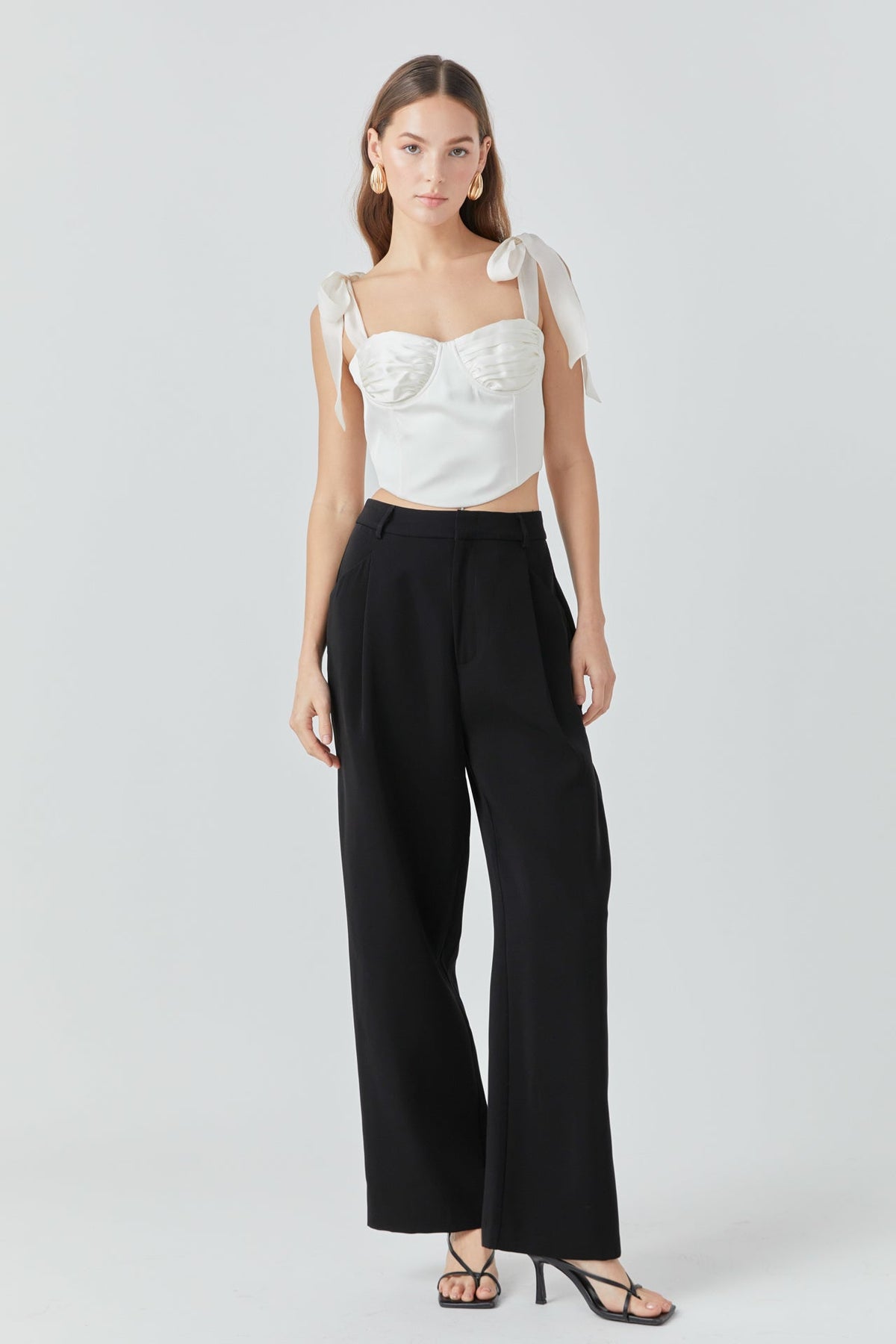 Satin Bustier Top
