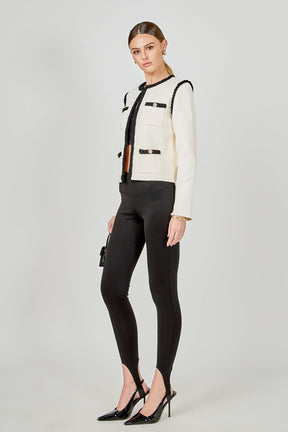 ENDLESS ROSE - Kelly Long Sleeve Braided Knit Jacket - JACKETS available at Objectrare