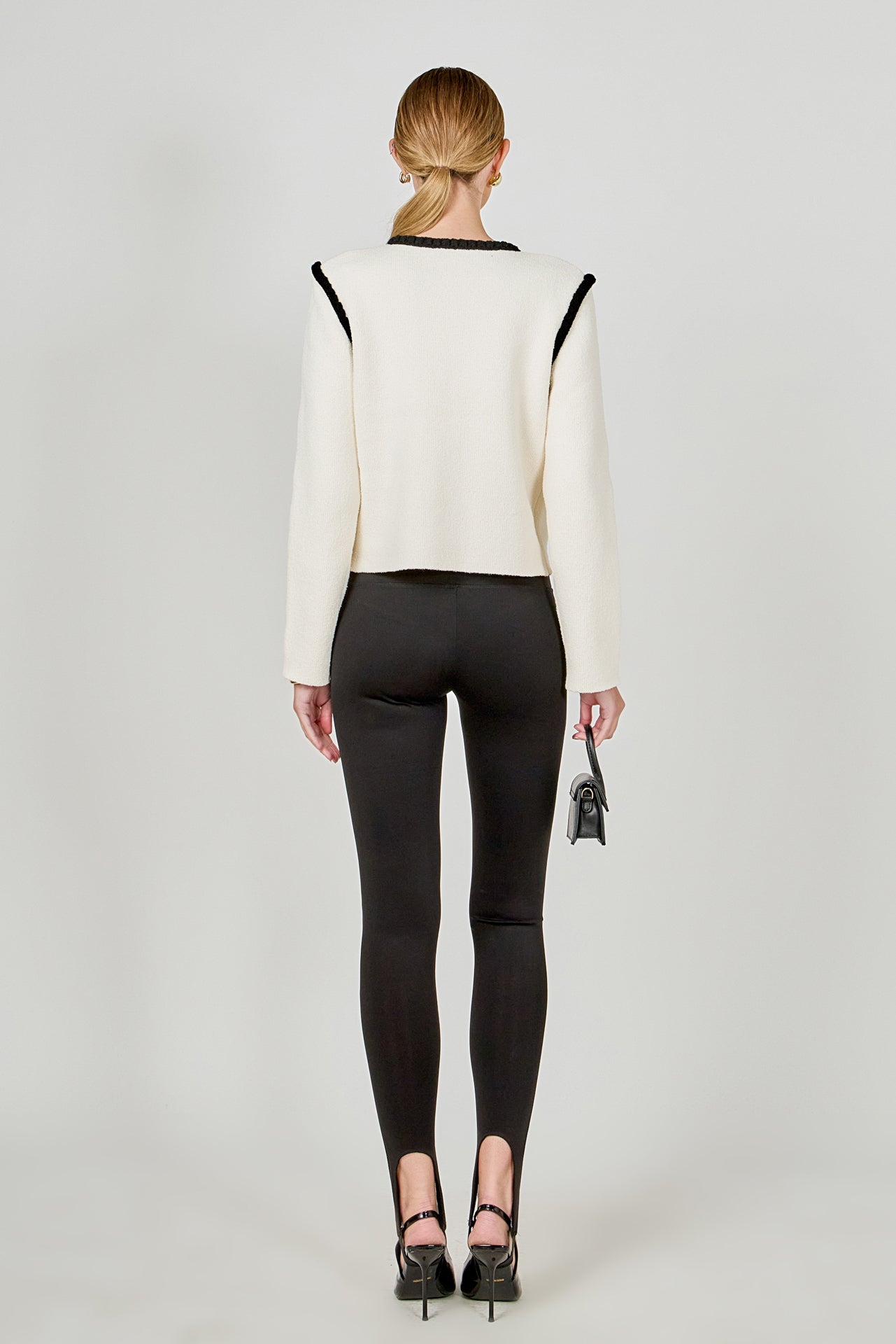 ENDLESS ROSE - Kelly Long Sleeve Braided Knit Jacket - JACKETS available at Objectrare