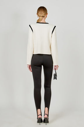 ENDLESS ROSE - Kelly Long Sleeve Braided Knit Jacket - JACKETS available at Objectrare