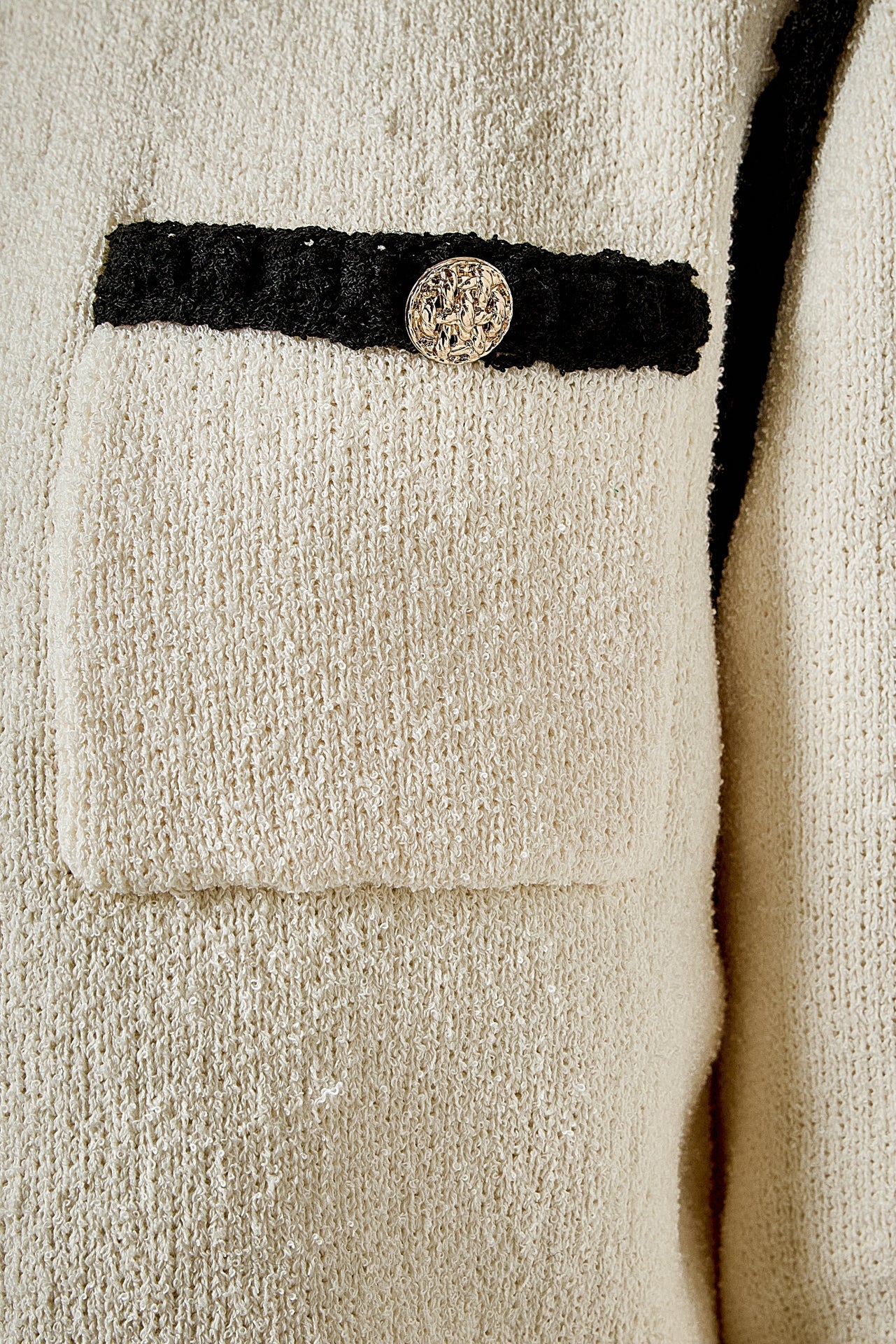 ENDLESS ROSE - Kelly Long Sleeve Braided Knit Jacket - JACKETS available at Objectrare