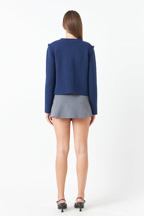 ENDLESS ROSE - Braided Knit Jacket - JACKETS available at Objectrare