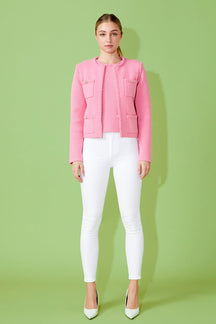 Braided Knit Jacket
