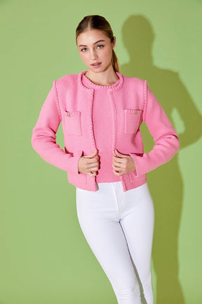 ENDLESS ROSE - Endless Rose - Kelly Braided Knit Jacket - JACKETS available at Objectrare