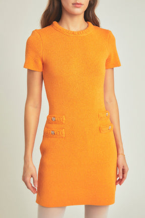 ENDLESS ROSE - Braided Mini Knit Dress - DRESSES available at Objectrare