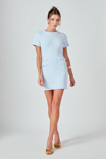 ENDLESS ROSE - Braided Mini Knit Dress - DRESSES available at Objectrare