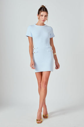 ENDLESS ROSE - Braided Mini Knit Dress - DRESSES available at Objectrare