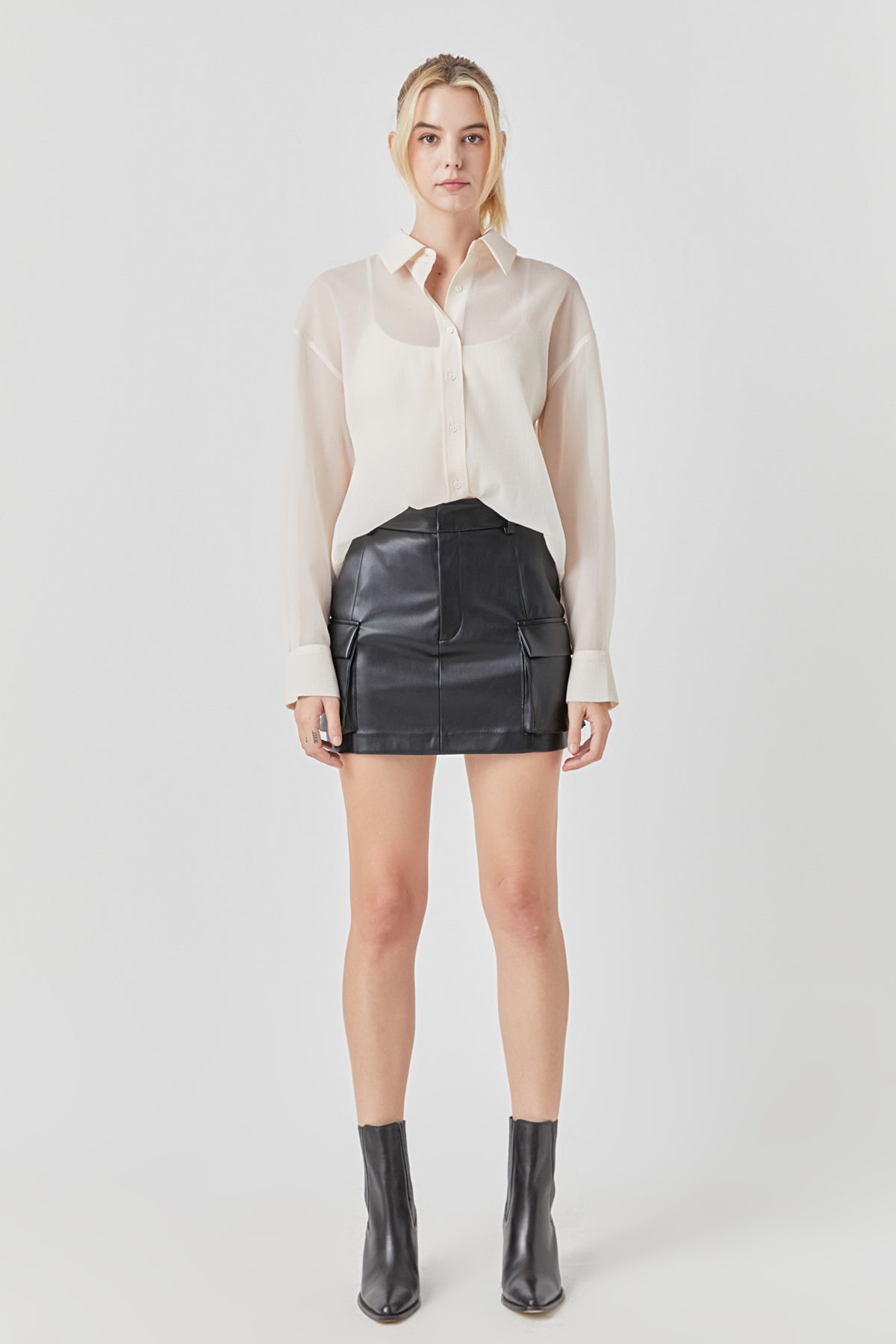 GREY LAB - Organza Oversized Shirt - SHIRTS & BLOUSES available at Objectrare