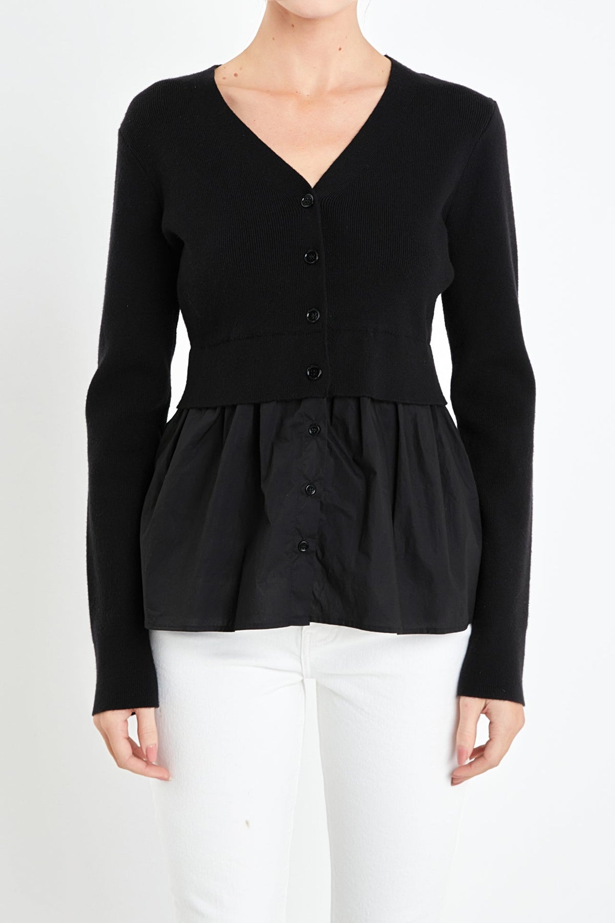 Mix Media Cardigan