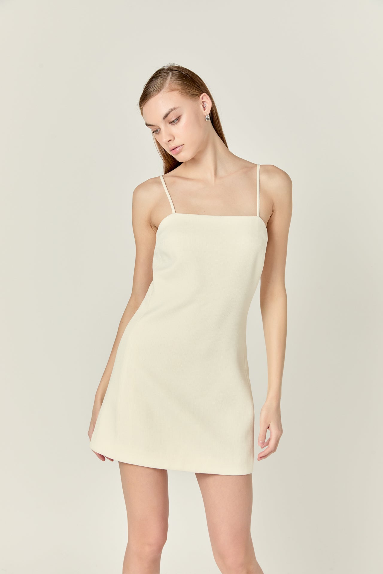 ENGLISH FACTORY - Back Bow Sleeveless Mini Dress - DRESSES available at Objectrare