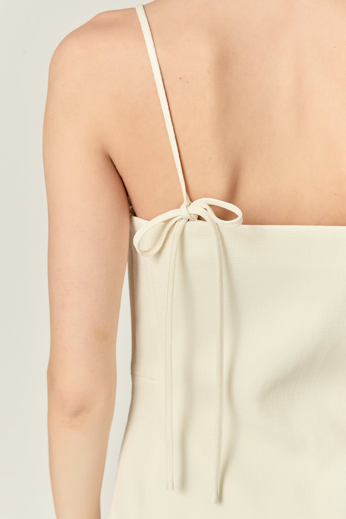 ENGLISH FACTORY - Back Bow Sleeveless Mini Dress - DRESSES available at Objectrare
