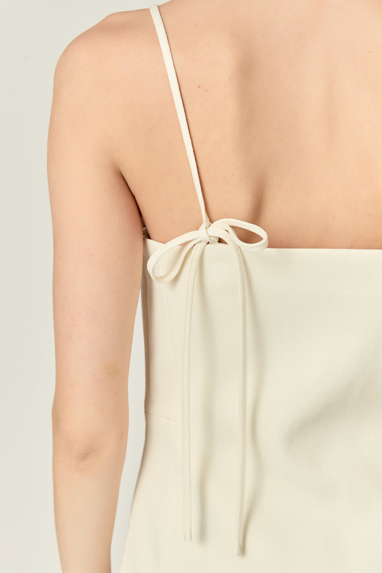 ENGLISH FACTORY - Back Bow Sleeveless Mini Dress - DRESSES available at Objectrare