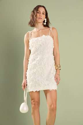 ENGLISH FACTORY - Charlotte Flower Sleeveless Mini Dress - DRESSES available at Objectrare