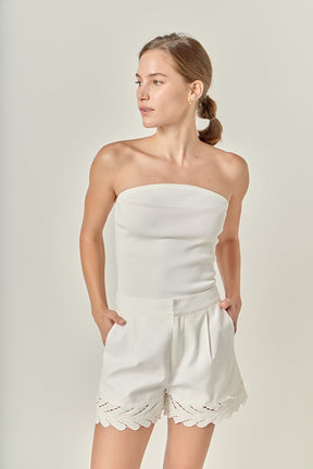 ENGLISH FACTORY - Embroidered Shorts - SHORTS available at Objectrare