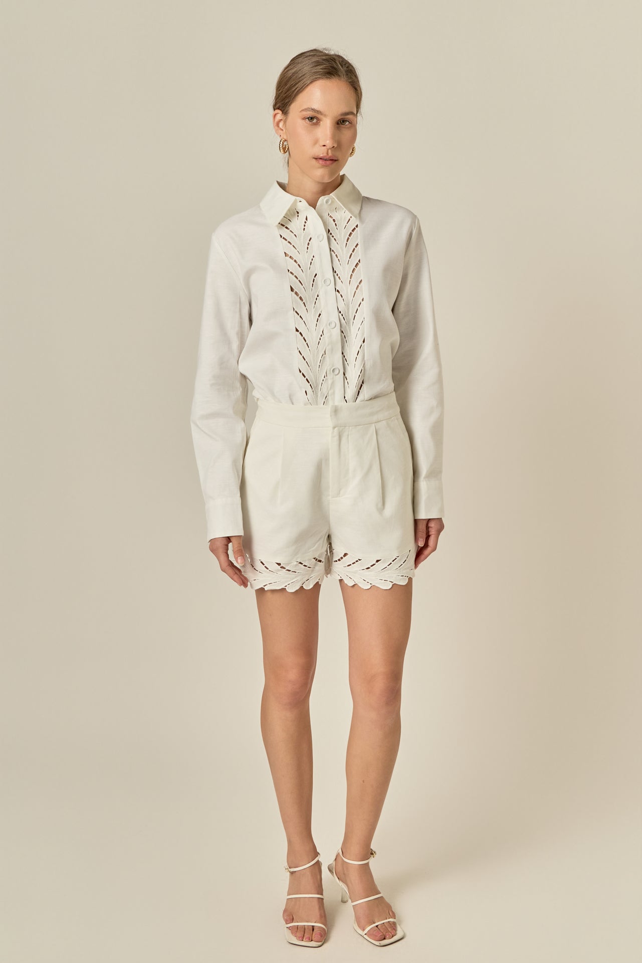 ENGLISH FACTORY - Embroidered Shorts - SHORTS available at Objectrare