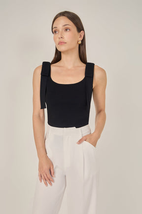 ENDLESS ROSE - Bow Strap Tank Top - TOPS available at Objectrare