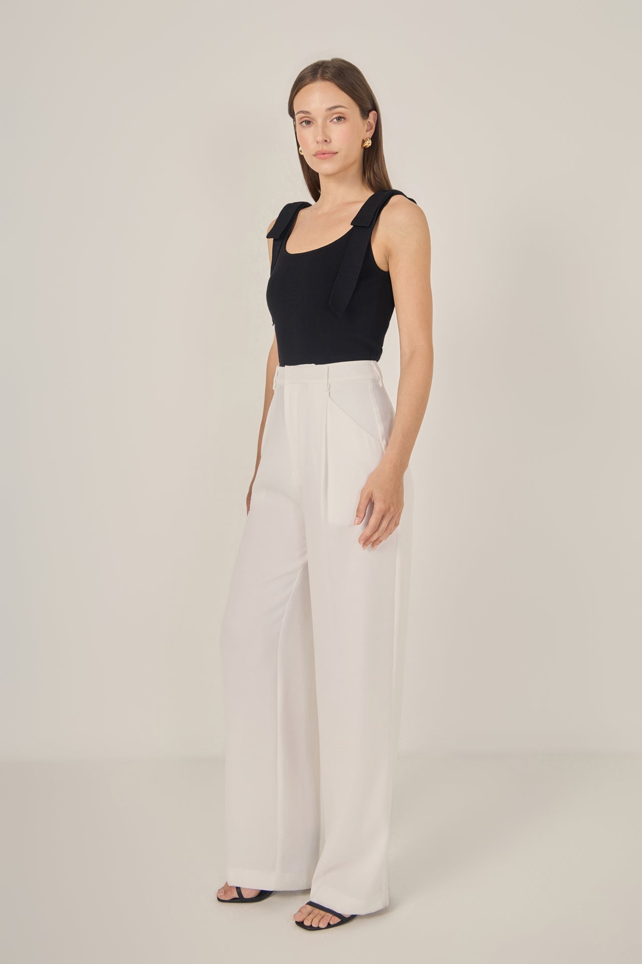 ENDLESS ROSE - Bow Strap Tank Top - TOPS available at Objectrare