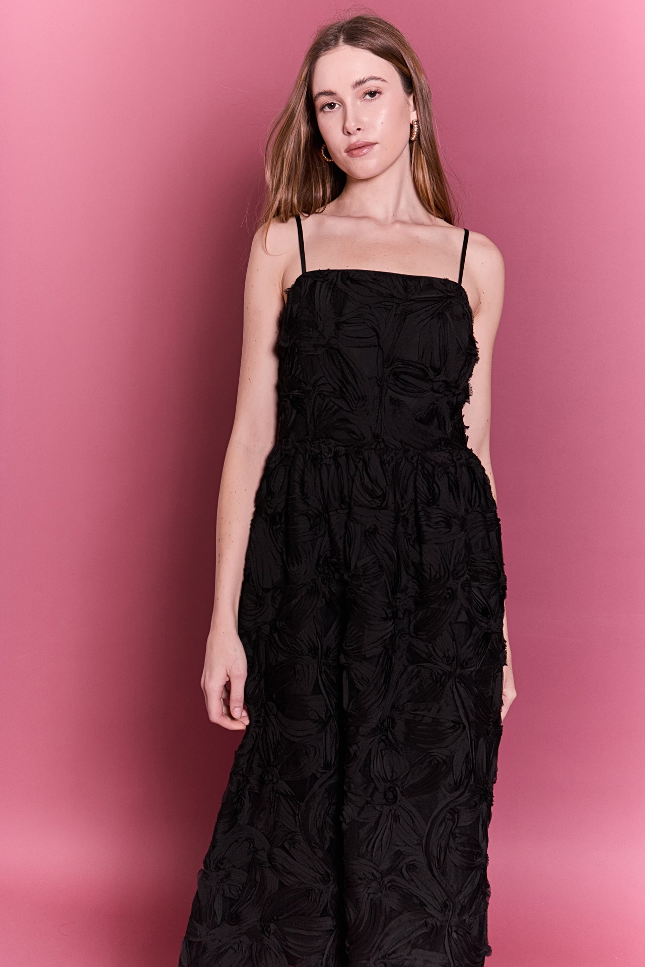 ENGLISH FACTORY - Flower Embellished Midi Dress - DRESSES available at Objectrare
