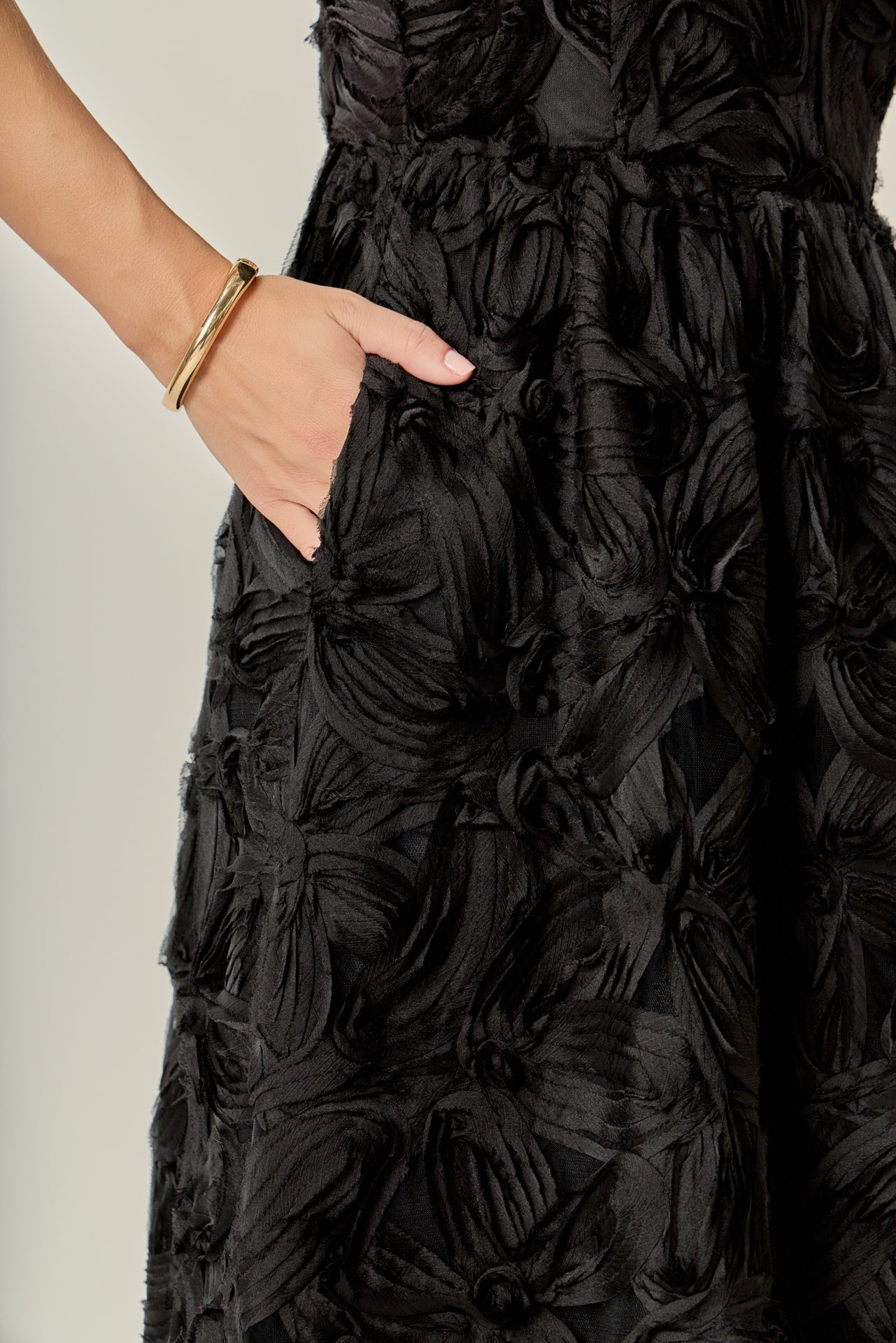 ENGLISH FACTORY - Flower Embellished Midi Dress - DRESSES available at Objectrare