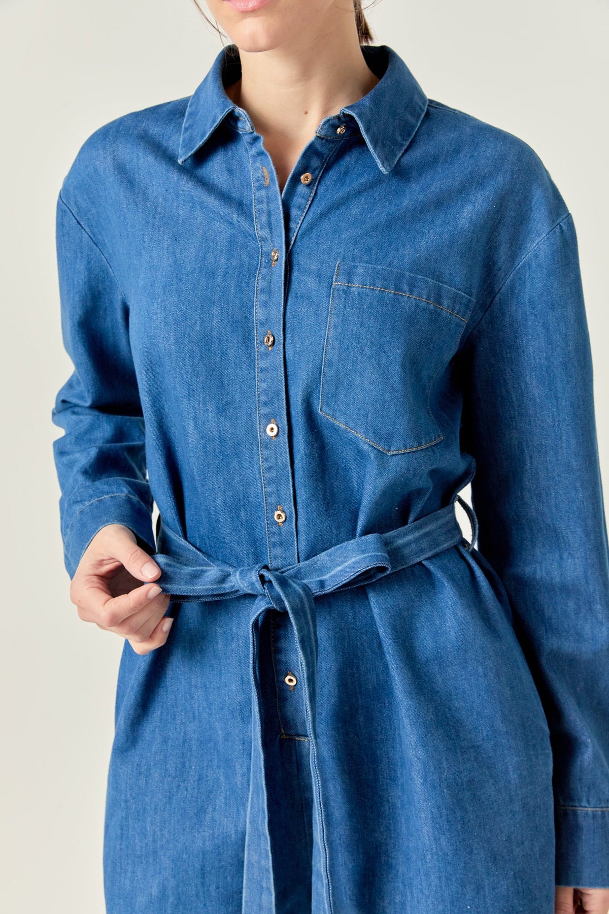 ENGLISH FACTORY - English Factory - Denim Romper - ROMPERS available at Objectrare