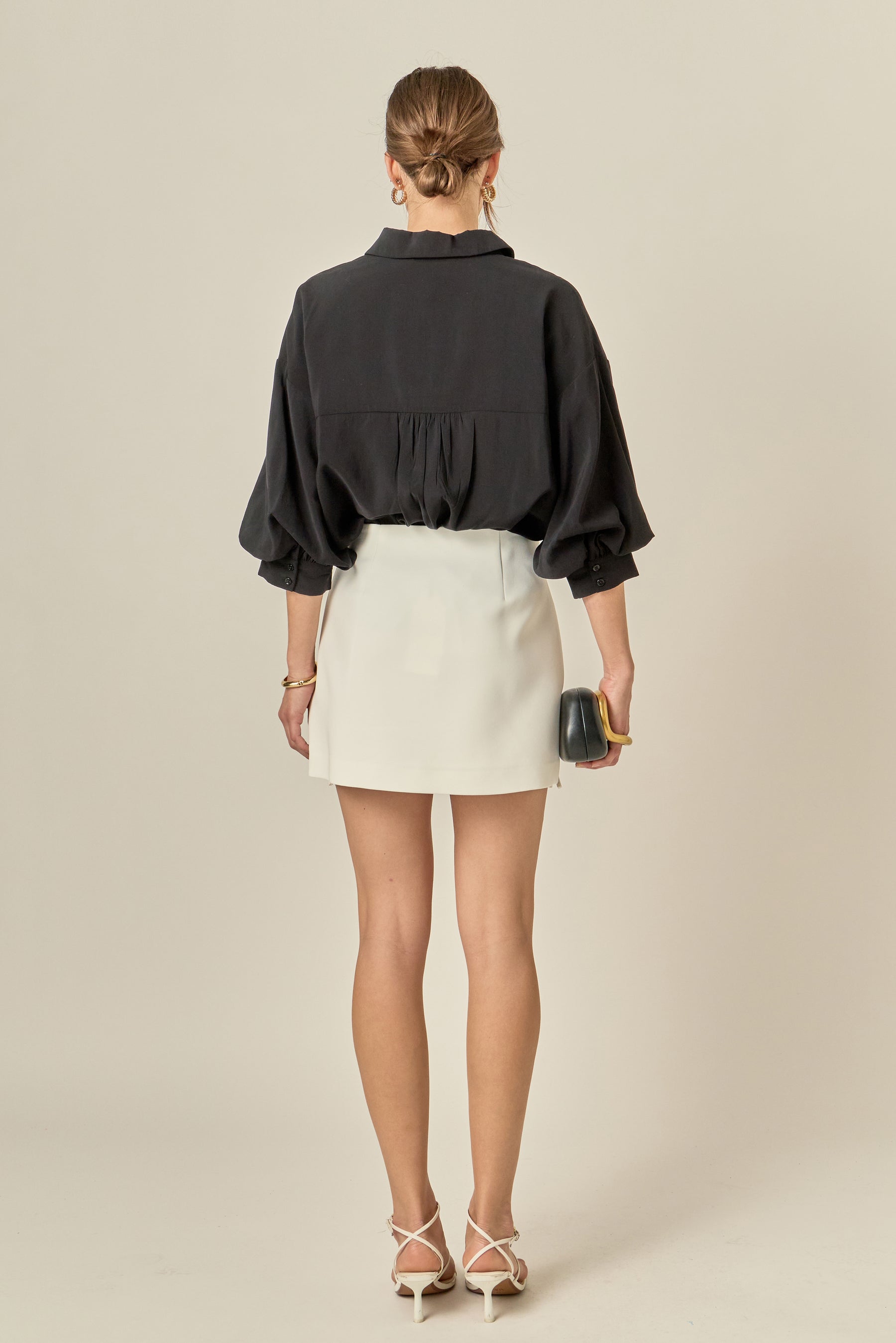 Bow Detailed Mini Skirt