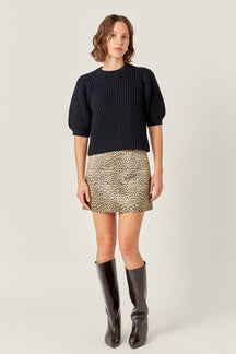 ENGLISH FACTORY - English Factory - Leopard Mini Skirt - SKIRTS available at Objectrare