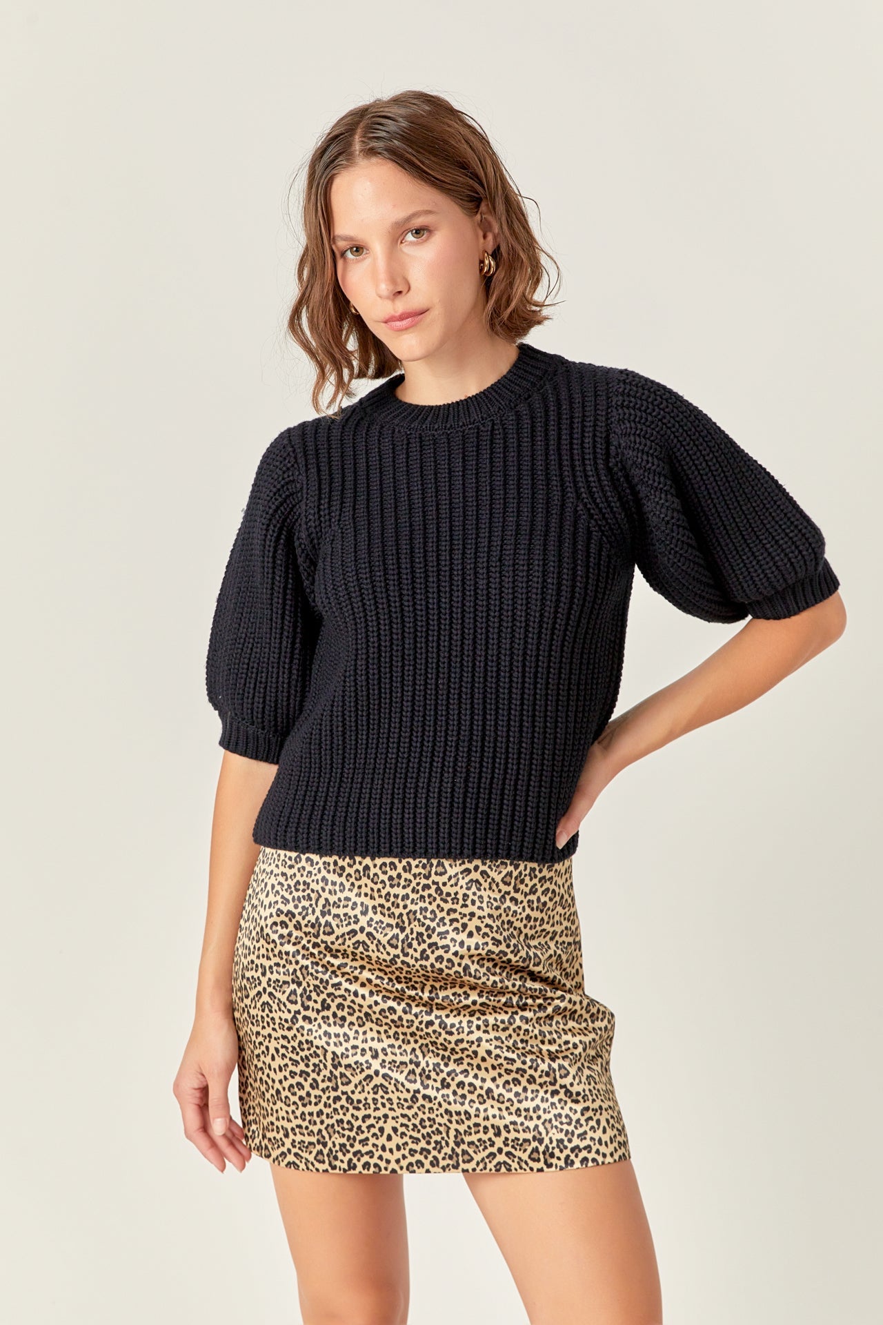 ENGLISH FACTORY - Leopard Mini Skirt - SKIRTS available at Objectrare