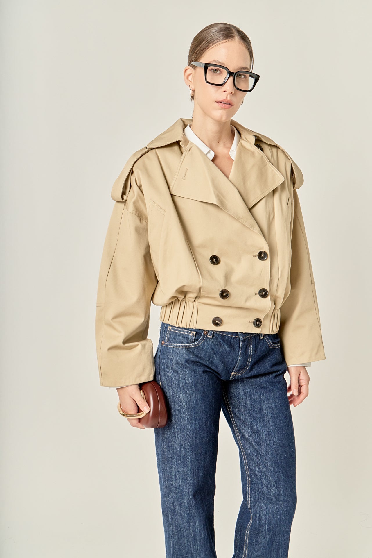 ENGLISH FACTORY - Trench Short Jacket - JACKETS available at Objectrare