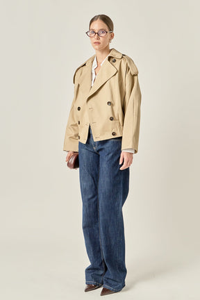 ENGLISH FACTORY - Trench Short Jacket - JACKETS available at Objectrare