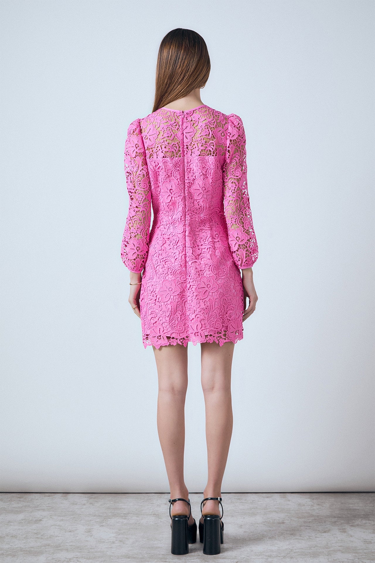 ENDLESS ROSE - Lace Mini Dress - DRESSES available at Objectrare