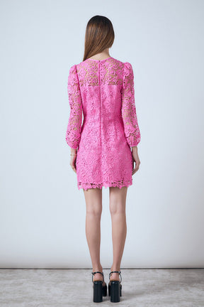 ENDLESS ROSE - Lace Mini Dress - DRESSES available at Objectrare