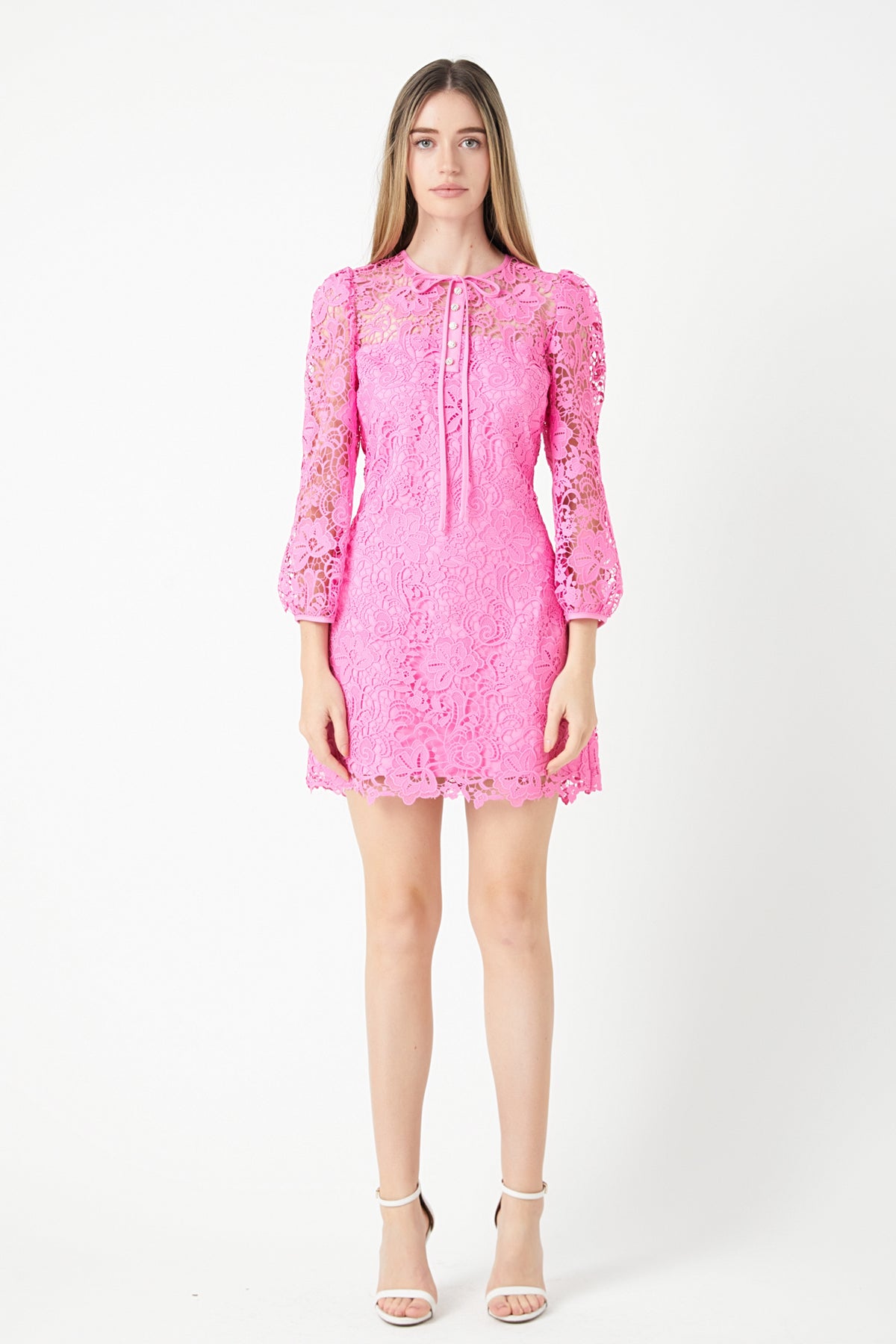 ENDLESS ROSE - Lace Mini Dress - DRESSES available at Objectrare