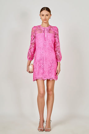 ENDLESS ROSE - Lace Mini Dress - DRESSES available at Objectrare