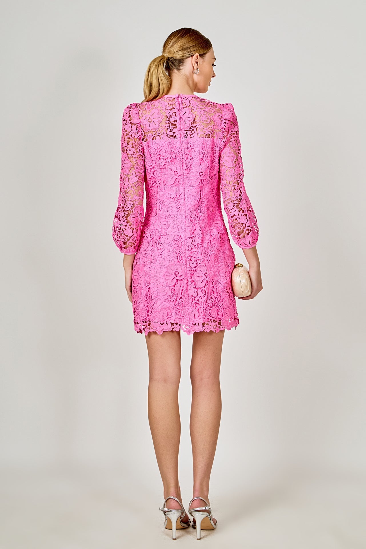 ENDLESS ROSE - Lace Mini Dress - DRESSES available at Objectrare