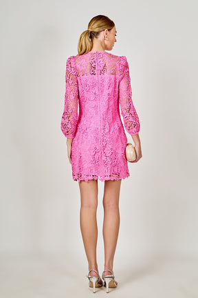 ENDLESS ROSE - Lace Mini Dress - DRESSES available at Objectrare