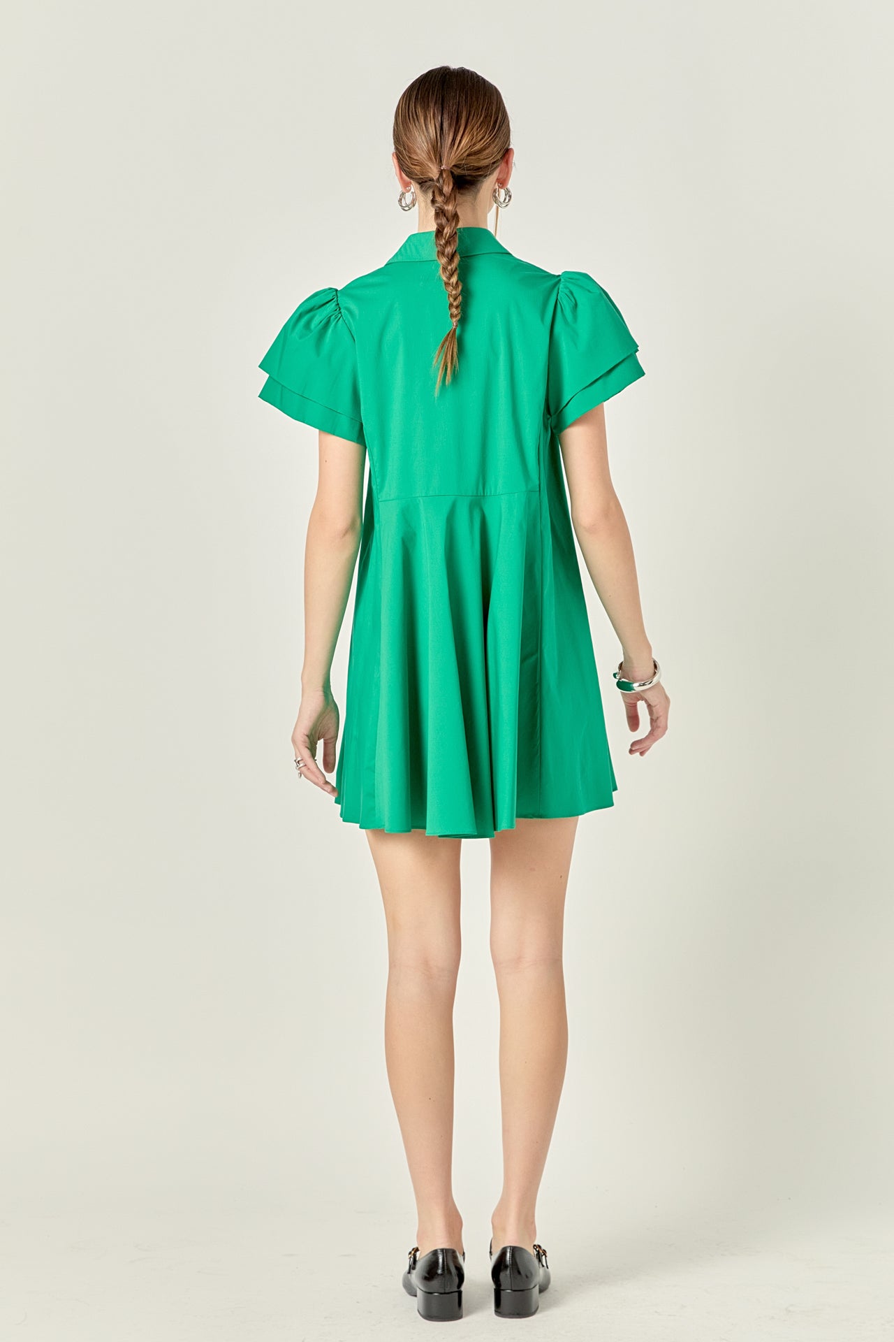 ENGLISH FACTORY - English Factory - Peplum Shirt Mini Dress - DRESSES available at Objectrare