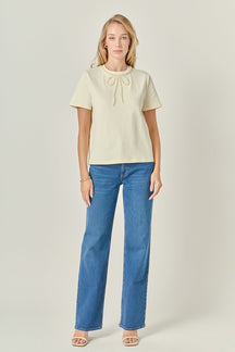 Beaded Bow Tee
