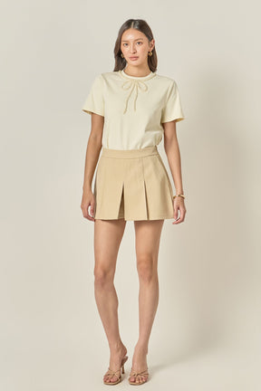 ENGLISH FACTORY - Beaded Bow Tee - T-SHIRTS available at Objectrare