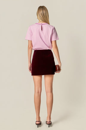 ENGLISH FACTORY - Beaded Bow Tee - T-SHIRTS available at Objectrare